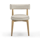 Nikita Performance Vegan Leather Dining Chair - Taupe