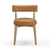 Nikita Performance Vegan Leather Dining Chair - Brown