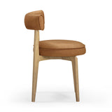 Nikita Performance Vegan Leather Dining Chair - Brown