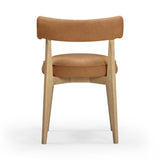 Nikita Performance Vegan Leather Dining Chair - Brown