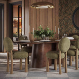 Sulley Performance Basketweave Dining Chair - Olive Green