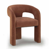Malone Performance Chenille Dining Chair - Rust