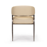 Tatum Performance Vegan Leather Dining Chair - Taupe
