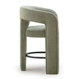 Malone Performance Chenille Stool - Green / Counter Height
