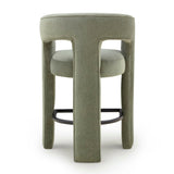 Malone Performance Chenille Stool - Green / Counter Height