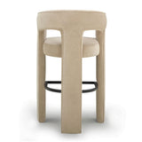 Malone Performance Chenille Stool - Taupe / Bar Height