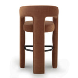 Malone Performance Chenille Stool - Rust / Bar Height