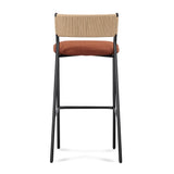 Celine Boucle Bar And Counter Stool - Maroon / Bar Height