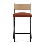Celine Boucle Bar And Counter Stool - Maroon / Counter Height
