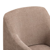 Helena Tall Textured Weave Performance Fabric Dining Chair - Chocolate Brown