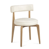 Nikita Performance Vegan Leather Dining Chair - Cream