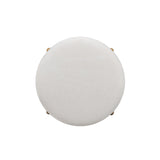 Oodle Performance Vegan Mohair Bar and Counter Stool - Cream / Natural Ash / Counter Height