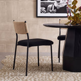 Celine Performance Boucle Dining Chair - Set of 2 - Black