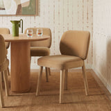 Foxy Performance Fabric Dining Chair - Camel