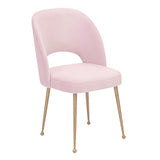 Swell Performance Velvet Dining Chair - Blush
