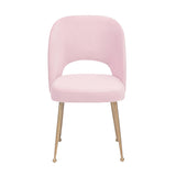 Swell Performance Velvet Dining Chair - Blush