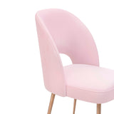 Swell Performance Velvet Dining Chair - Blush