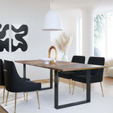 Beatrix Performance Velvet Dining Chair - Black