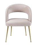 Rocco Performance Velvet Dining Chair - Blush