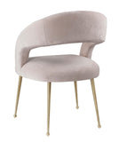 Rocco Performance Velvet Dining Chair - Blush