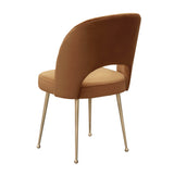 Swell Performance Velvet Dining Chair - Cognac