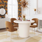 Swell Performance Velvet Dining Chair - Cognac