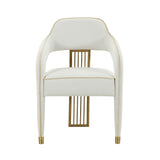 Corralis Cream Performance Linen Dining Chair