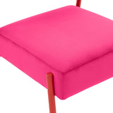 Jolene Performance Velvet Dining Chair - Set of 2 - Pink