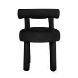 Carmel Performance Velvet Dining Chair - Black