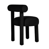 Carmel Performance Velvet Dining Chair - Black