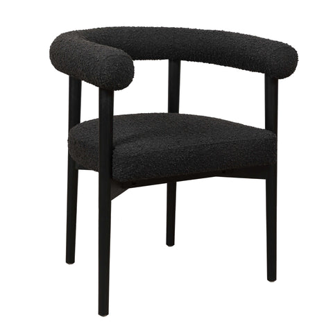 Spara Performance Boucle Dining Chair - Black
