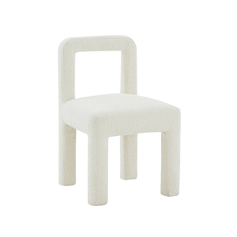 Hazel Performance Boucle Dining Chair - Cream