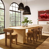 Carmel Performance Velvet Dining Chair - Cognac