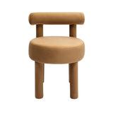 Carmel Performance Velvet Dining Chair - Cognac