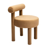Carmel Performance Velvet Dining Chair - Cognac