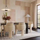 Leo Performance Vegan Leather Dining Chair - Cream