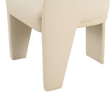 Leo Performance Vegan Leather Dining Chair - Cream