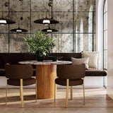 Margaret Performance Boucle Dining Chair - Brown