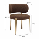 Margaret Performance Boucle Dining Chair - Brown