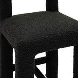 Hazel Performance Boucle Counter Stool - Black