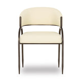 Tatum Performance Vegan Leather Dining Chair - Cream