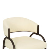 Tatum Performance Vegan Leather Dining Chair - Cream
