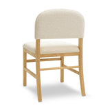 Calla Performance Velvet Dining Chair - Cream