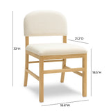 Calla Performance Velvet Dining Chair - Cream