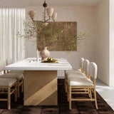 Calla Performance Velvet Dining Chair - Cream