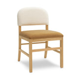 Calla Performance Velvet Dining Chair - Cognac