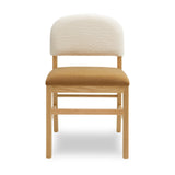 Calla Performance Velvet Dining Chair - Cognac