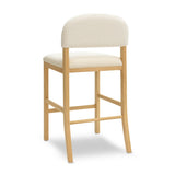 Calla Performance Velvet Counter Stool - Cream