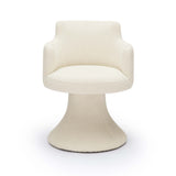 Jeffree Performance Boucle Swivel Dining Chair - Cream