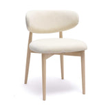 Zinea Performance Textured Velvet Dining Chair - Cream